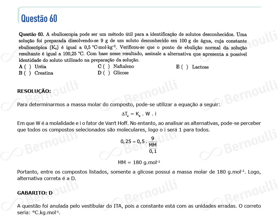 Questu00e3o 60 - Questu00f5es - 2022 - 1u00ba Fase - ITA