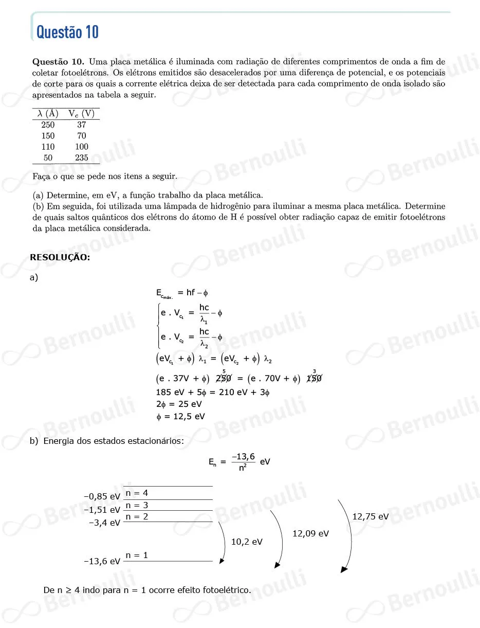 Questu00e3o 10 - Fisica e Redau00e7u00e3o - 2022 - 2u00ba Fase - ITA