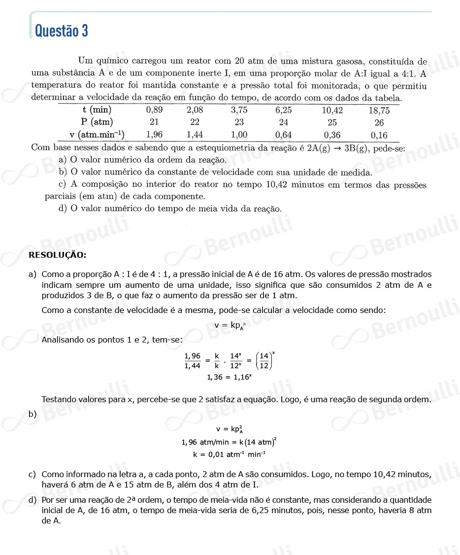 Questu00e3o 3 - Quimica e Matematica - 2022 - 2u00ba Fase - ITA