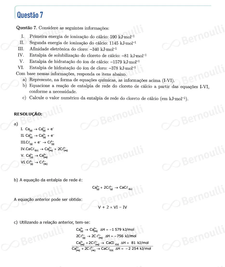 Questu00e3o 7 - Quimica e Matematica - 2022 - 2u00ba Fase - ITA