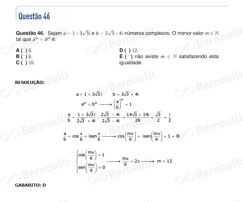 Questu00e3o 46 - Questu00f5es - 2024 - 1u00ba Fase - ITA