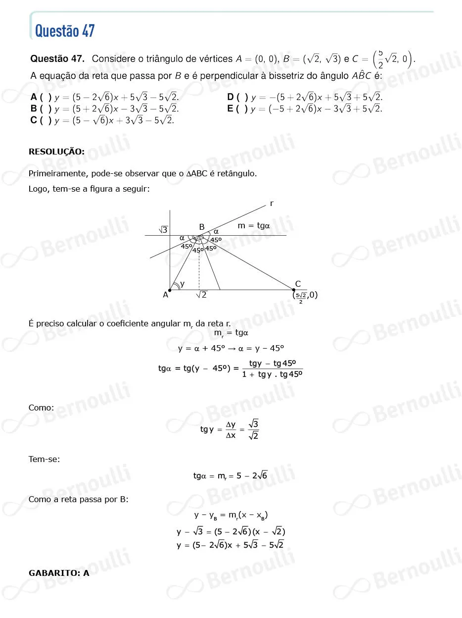 Questu00e3o 47 - Questu00f5es - 2024 - 1u00ba Fase - ITA