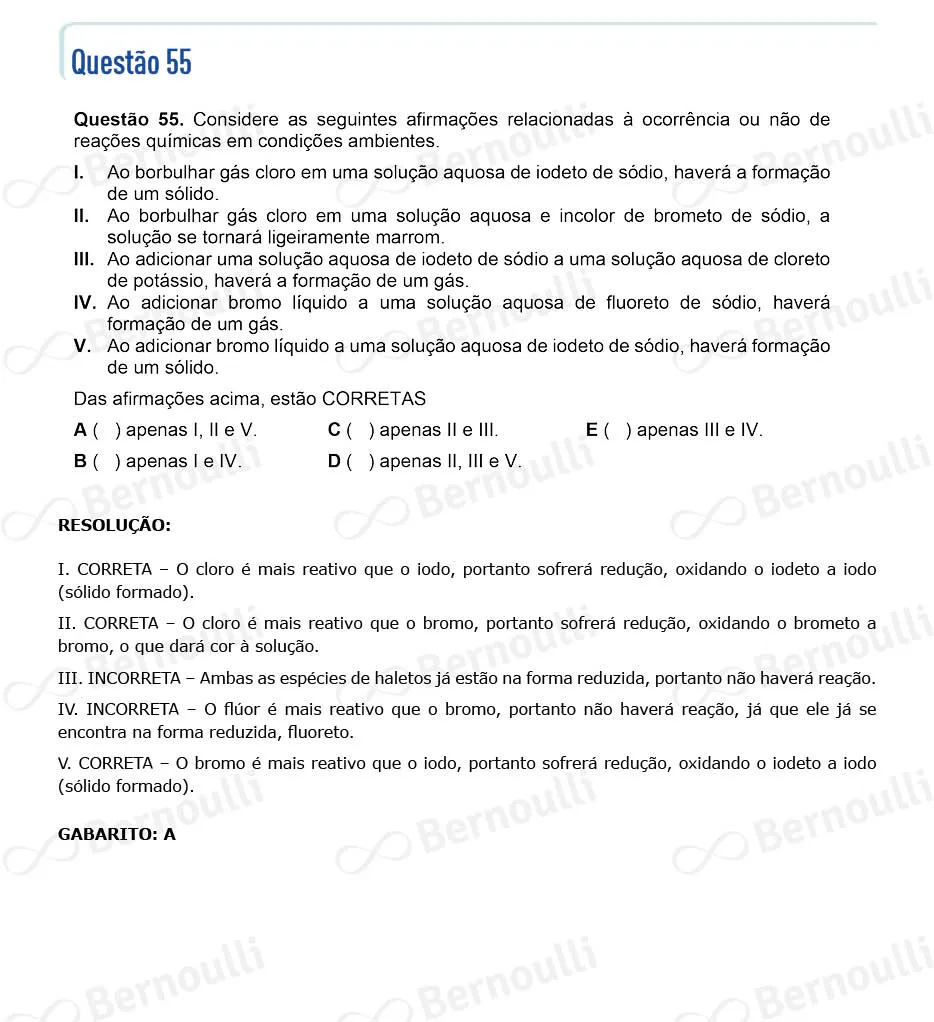 Questu00e3o 55 - Questu00f5es - 2024 - 1u00ba Fase - ITA