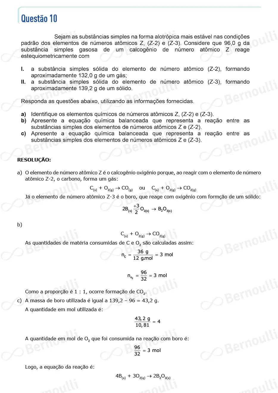 Questu00e3o 10 - Quimica e Matematica - 2024 - 2u00ba Fase - ITA