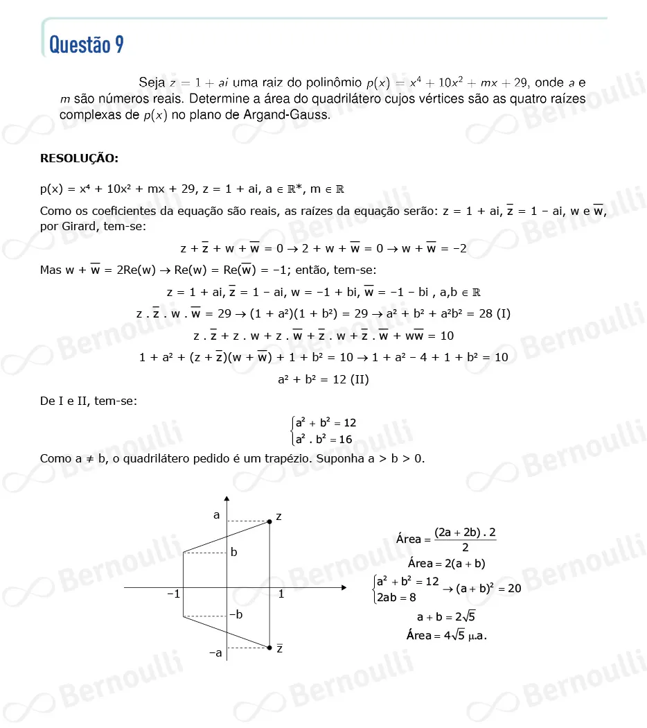 Questu00e3o 19 - Quimica e Matematica - 2024 - 2u00ba Fase - ITA