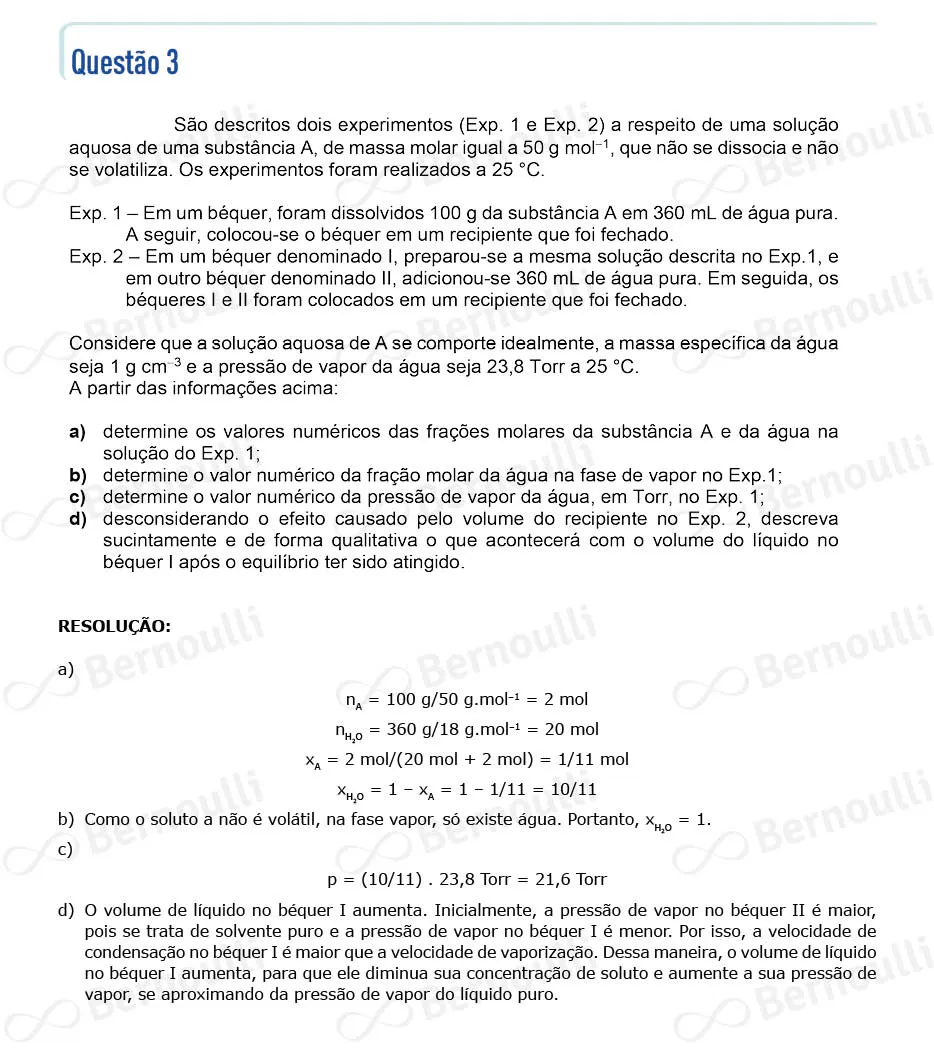 Questu00e3o 3 - Quimica e Matematica - 2024 - 2u00ba Fase - ITA