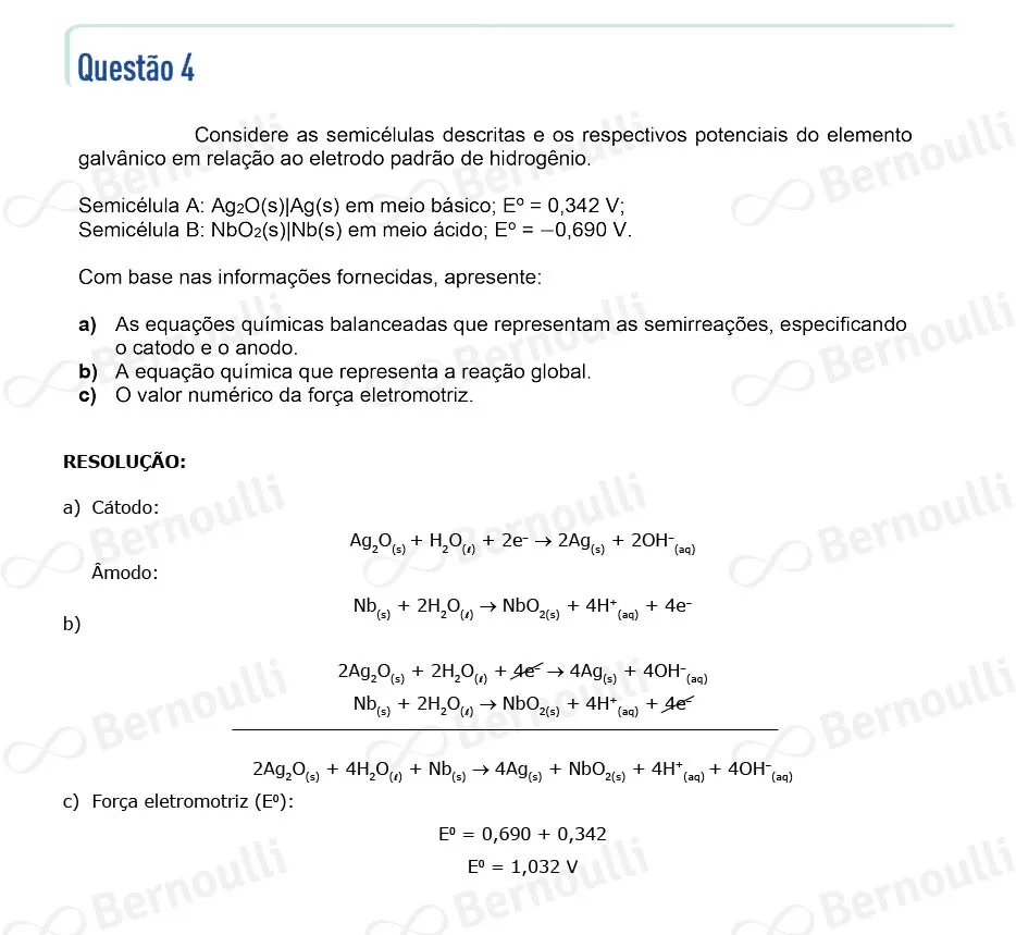 Questu00e3o 4 - Quimica e Matematica - 2024 - 2u00ba Fase - ITA