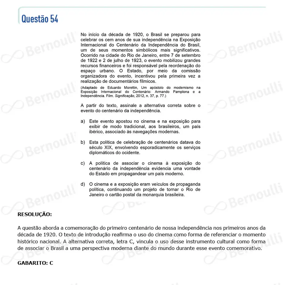 Questu00e3o 54 - Prova Q e X - 2022 - 1u00aa Fase - Unicamp