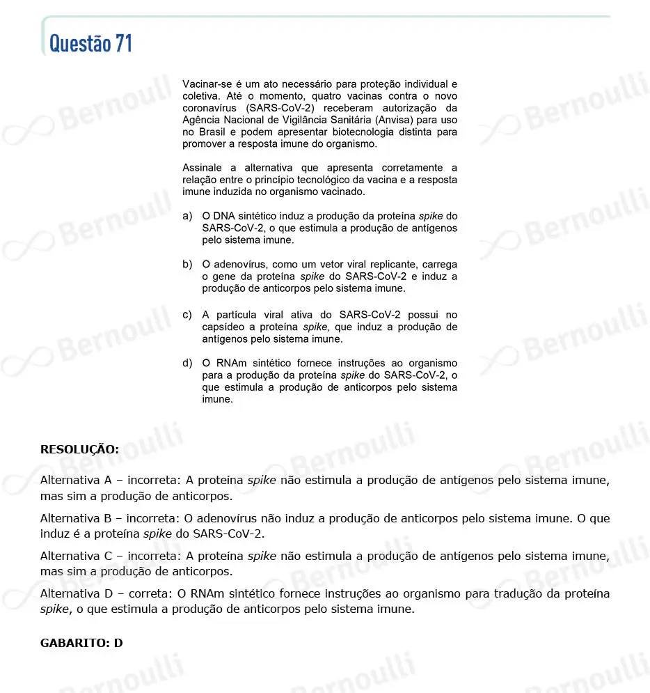 Questu00e3o 71 - Prova Q e X - 2022 - 1u00aa Fase - Unicamp