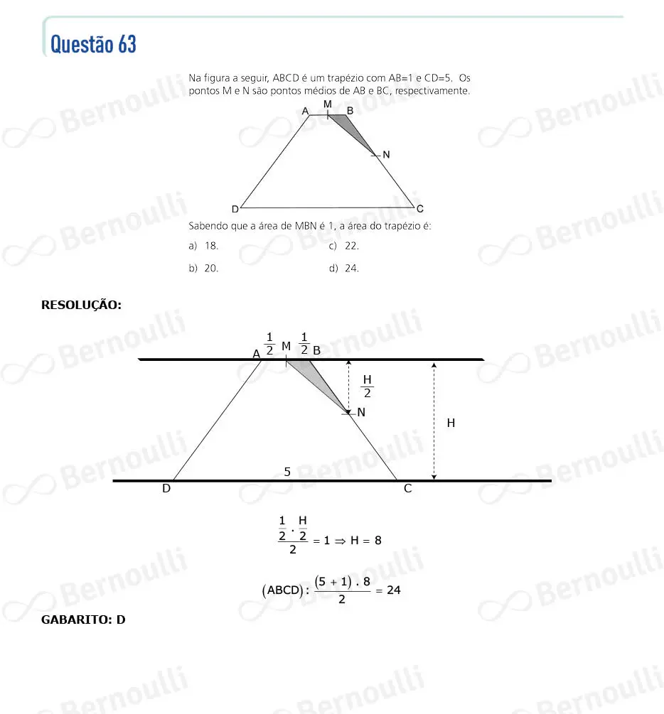 Questu00e3o 63 - Prova Q e Y - 2024 - 1u00aa Fase - Unicamp